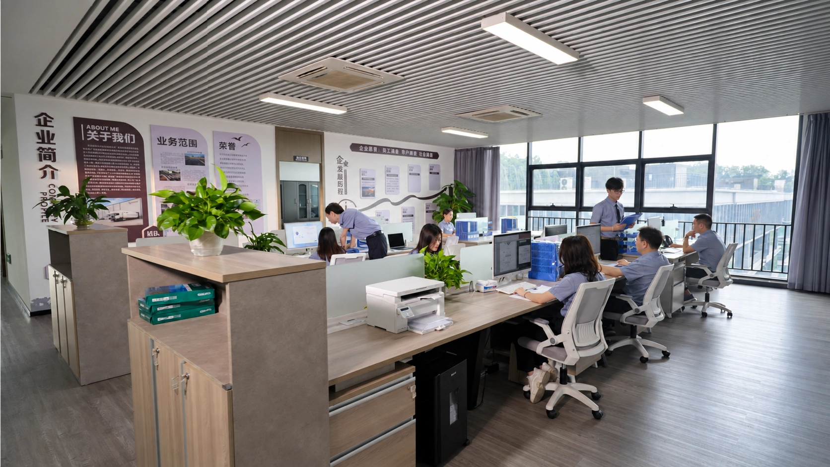 JINFAN company office in Dongguan, photo enhanced for clarity
